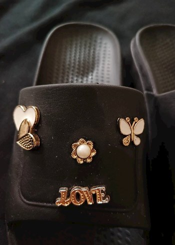 Kadın Siyah Platform Topuklu Terlikler - Görsel 4