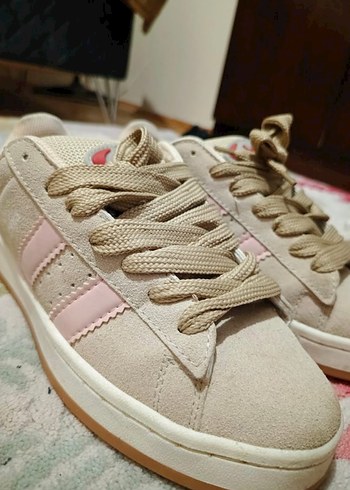 Bağcıklı Beyaz Kadın Spor Ayakkabı - Görsel 3