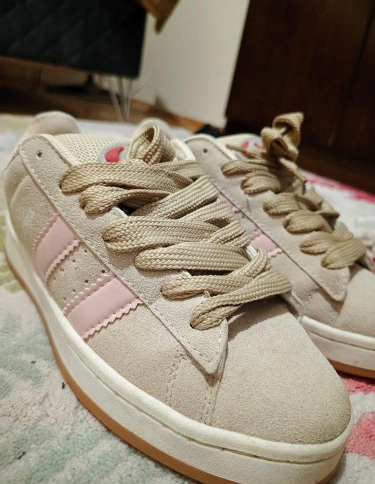 Bağcıklı Beyaz Kadın Spor Ayakkabı - Görsel 3