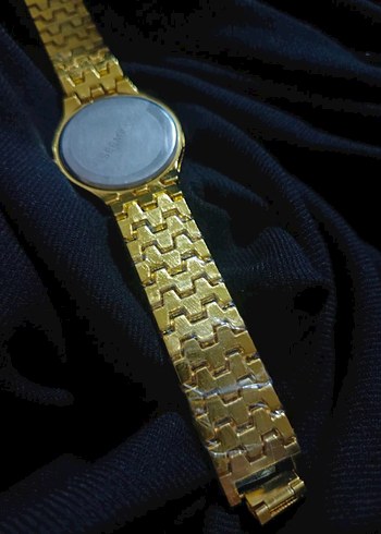 Kadın Altın Renk Parlak Klasik Kol Saati - Görsel 6