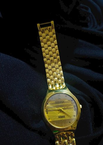 Kadın Altın Renk Parlak Klasik Kol Saati - Görsel 2