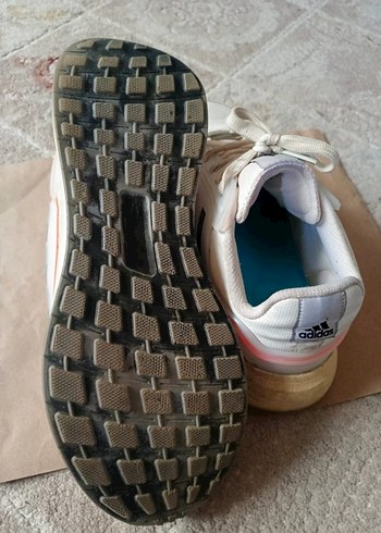 Gri Detaylı Beyaz Kadın Spor Ayakkabı - Görsel 7