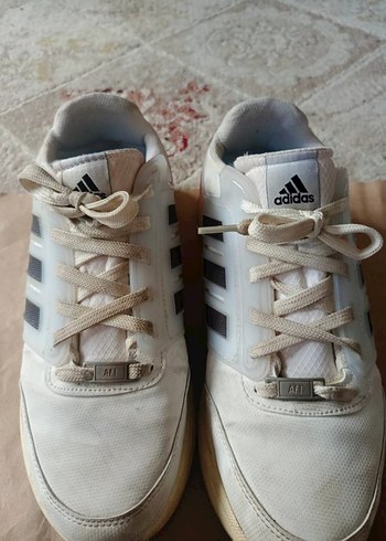 Gri Detaylı Beyaz Kadın Spor Ayakkabı - Görsel 2