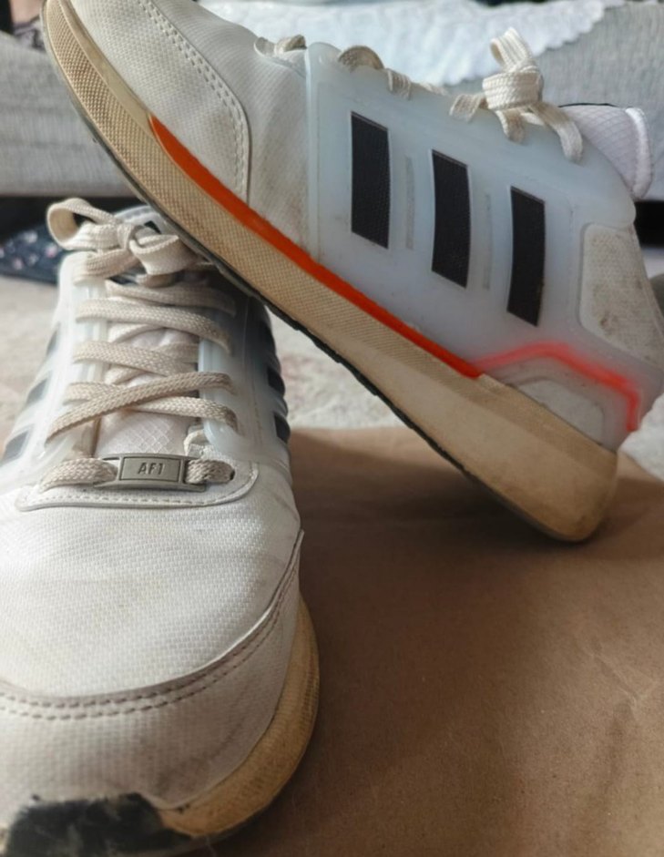 Gri Detaylı Beyaz Kadın Spor Ayakkabı - Görsel 5