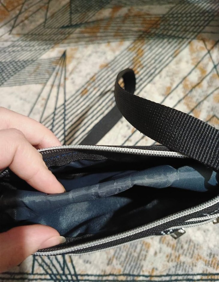 Siyah Gri Deri Desenli Kadın Çanta - Görsel 5