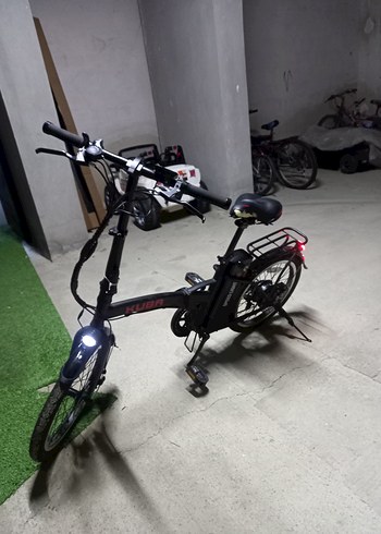 Küba Siyah Katlanabilir Elektrikli Bisiklet