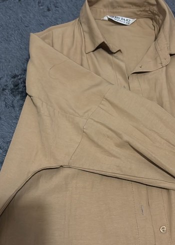 Diğer oversize bej gomlek
