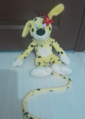 Sarı Noktalı Peluş Oyuncak Köpek