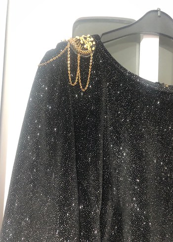 Kadın Siyah Simli Uzun Kollu Bluz - Görsel 9