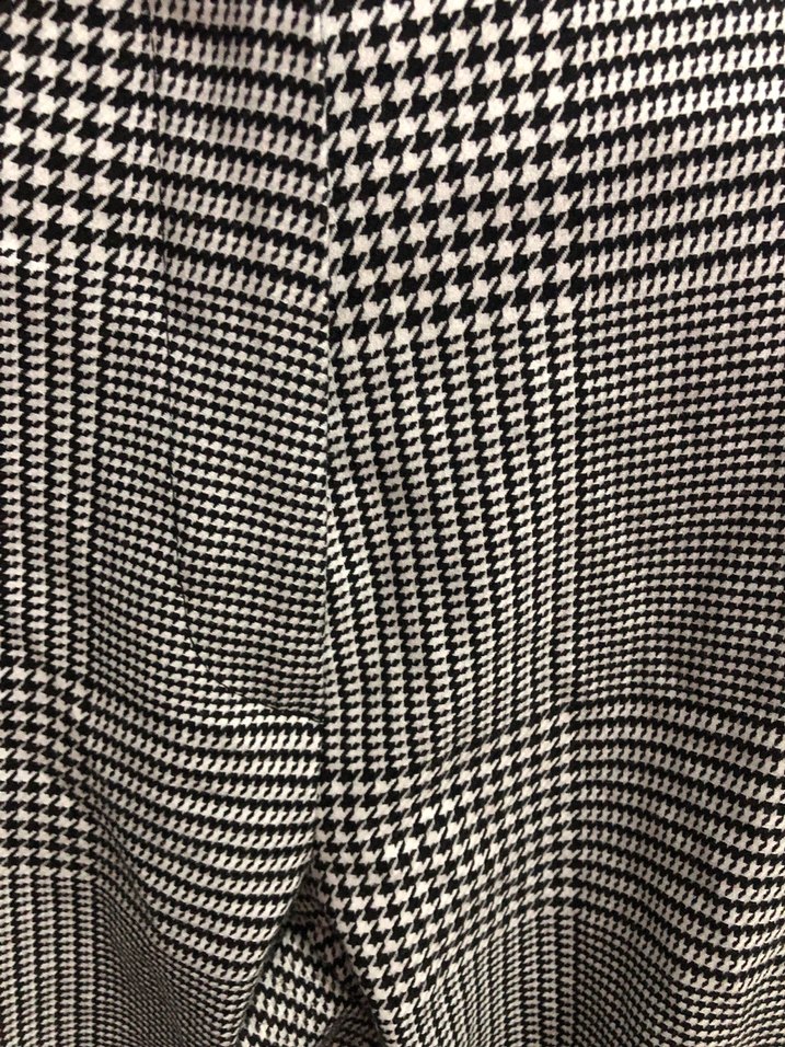 Düğmeli Gri Midi Kumaş Kadın Pantolon - Görsel 3