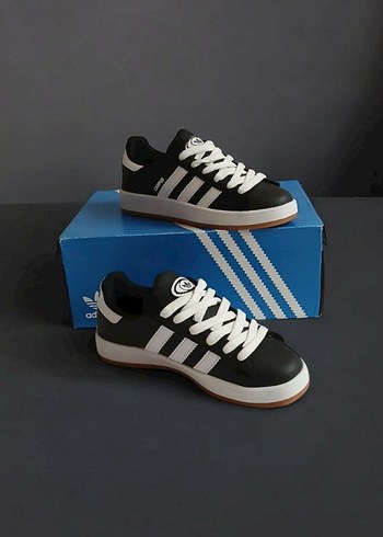 Beyaz Siyah Campus Bağcıklı Spor Ayakkabı - Görsel 3