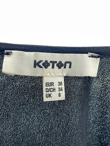 36 Beden siyah Renk Koton Bluz %70 İndirimli.