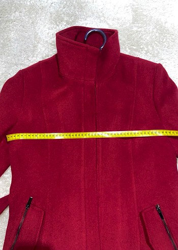 İpekyol Bordo Yün Kaban - Görsel 8