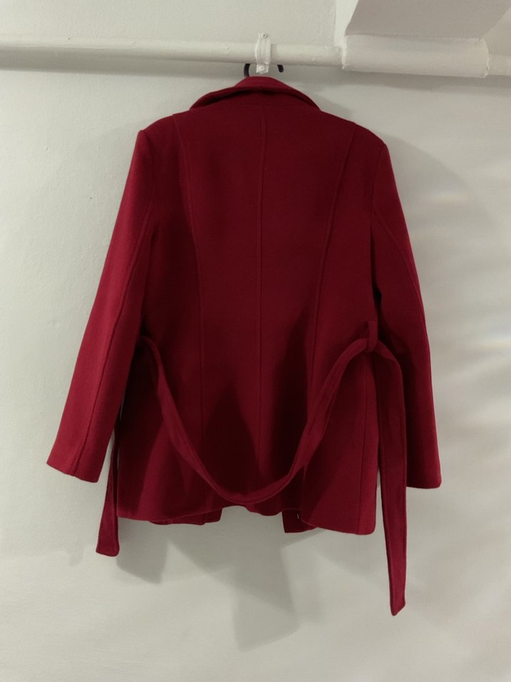 İpekyol Bordo Yün Kaban - Görsel 2