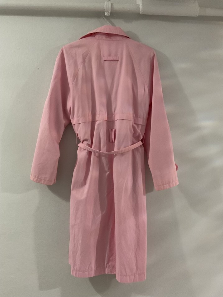 Bershka Pembe Midi Kadın Trençkot - Görsel 3