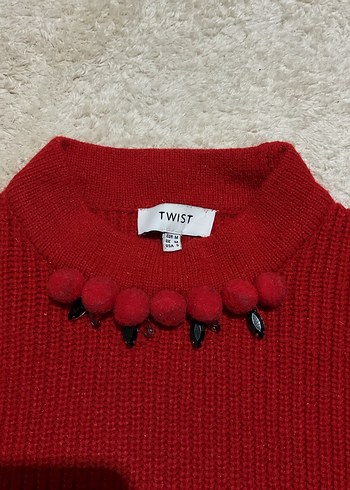 Twist Twist Yaka Detaylı Kazak