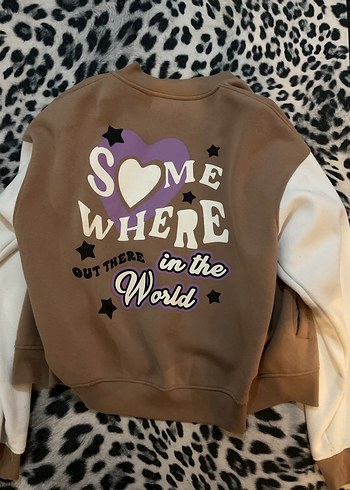 Kahverengi Bershka Kolej Ceket - Görsel 3