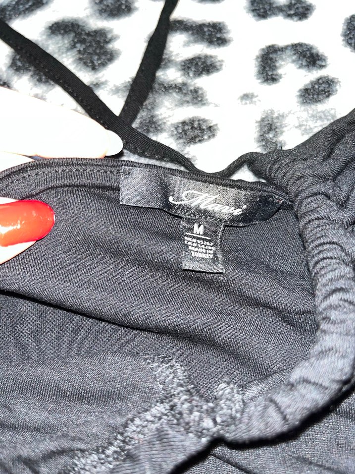 Mavi - Siyah Elbise - Görsel 4