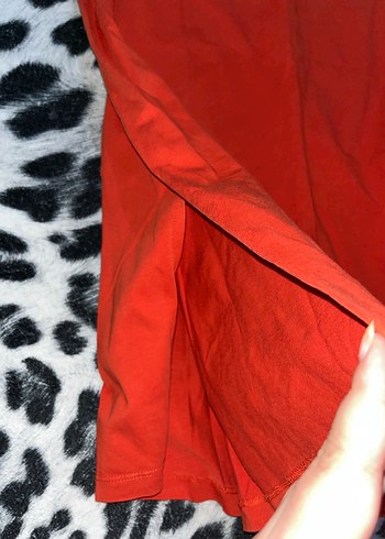 Twist Kırmızı T-Shirt Elbise - Görsel 2