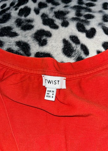 Twist Kırmızı T-Shirt Elbise - Görsel 3