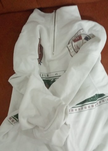 Diğer Beyaz Fermuarlı kadın Sweatshirt