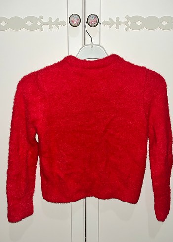 Kırmızı Uzun Kollu Basic Triko Kazak - Görsel 2