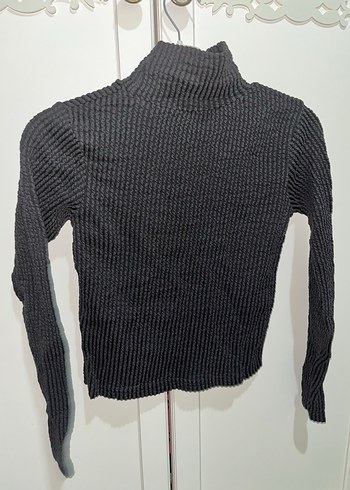 Gri Balıkçı Yaka Triko Kadın Kazak - Görsel 3