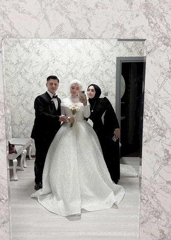 Siyah Yılan Desenli Uzun Abiye Elbise - Görsel 5