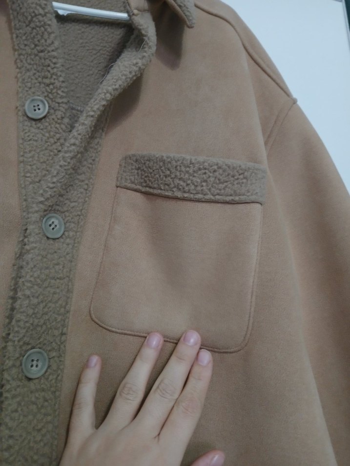 Düğmeli Bej Midi erkek Ceket - Görsel 4