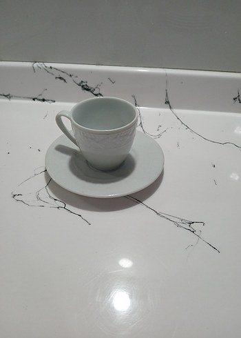 Beyaz Gri Kahve Fincan Takımı - Görsel 3