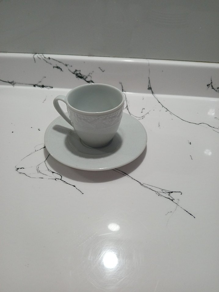 Beyaz Gri Kahve Fincan Takımı - Görsel 3