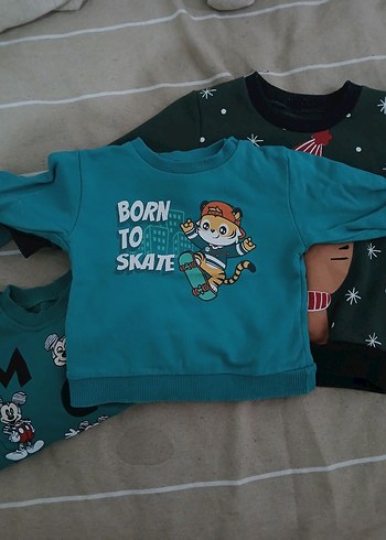 Erkek Çocuk Baskılı Uzun Kollu Sweatshirt - Görsel 2