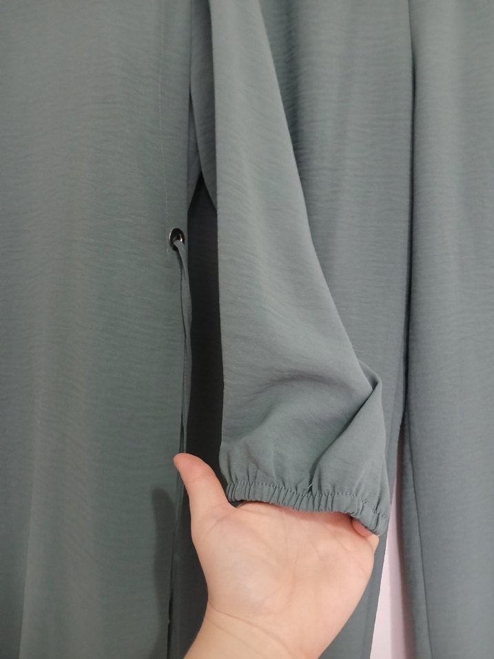 Kadın Uzun Kollu Salaş Keten Takım - Görsel 4