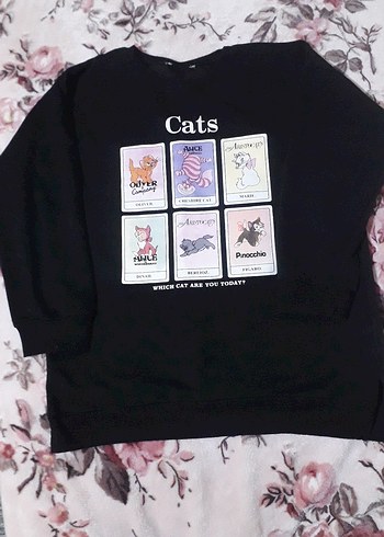 Kız Çocuk Siyah Uzun Kollu Baskılı Tişört - Görsel 3