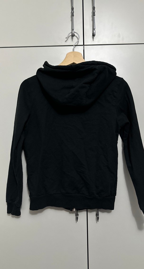 Kadın Siyah Fermuarlı Sweatshirt - Görsel 3