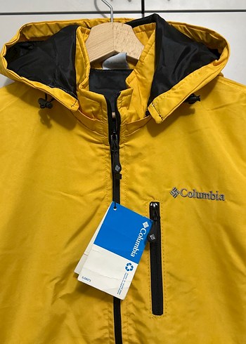 Columbia Siyah Sarı Yağmurluk - Görsel 2