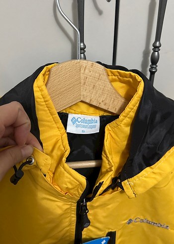 Columbia Siyah Sarı Yağmurluk - Görsel 7