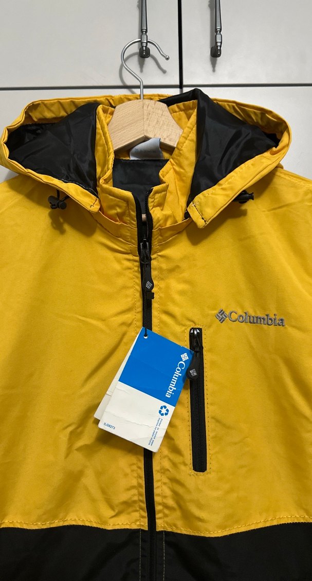 Columbia Siyah Sarı Yağmurluk - Görsel 2