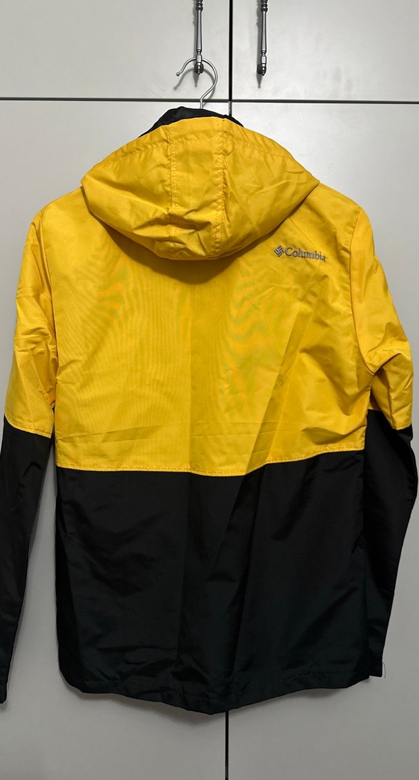 Columbia Siyah Sarı Yağmurluk - Görsel 5