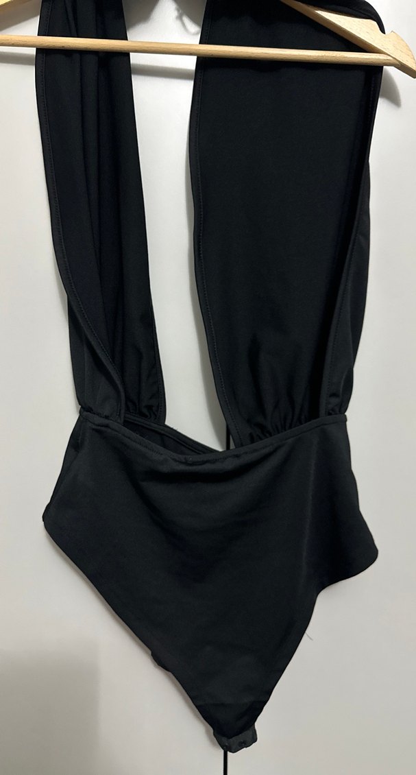 Siyah Kemerli İnce Askılı Midi Mayo - Görsel 3