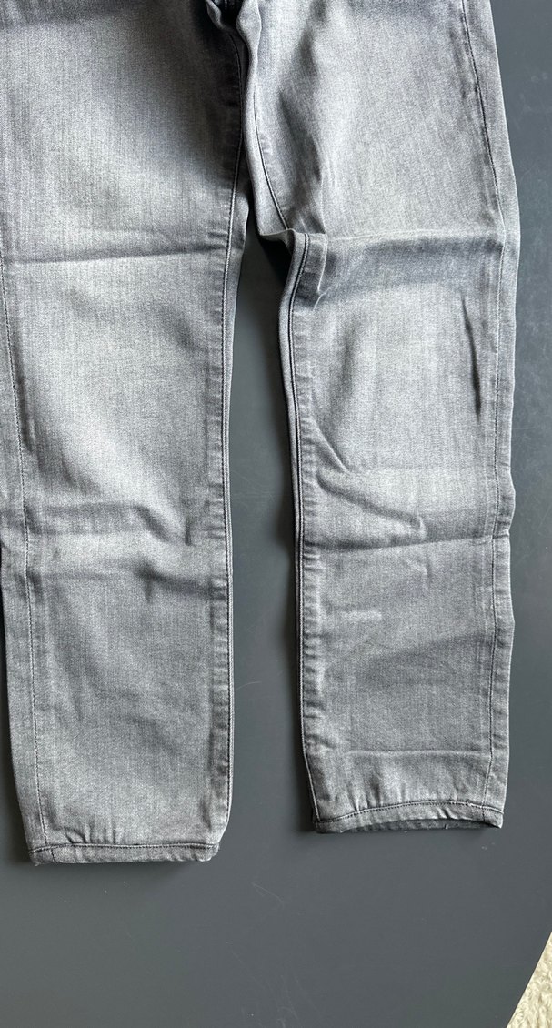 Koyu Gri Normal Boy Kadın Denim Pantolon - Görsel 3