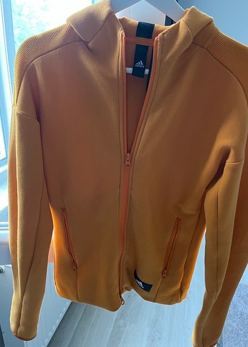 xs Beden Orijinal Adidas Sarı Fermuarlı Kadın Spor Ceket