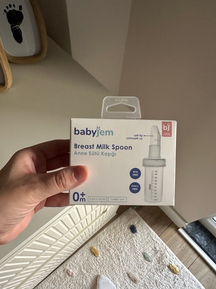 Babyjem Beyaz Anne Süt Kaşığı - Görsel 2