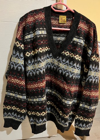 Stefanel Bohem Vintage Örgü Kazak