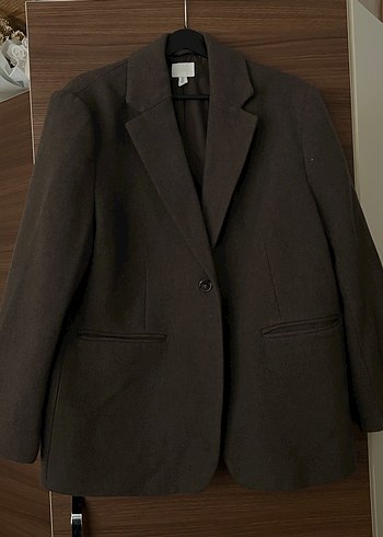 H&M Kahverengi Kışlık Kadın Blazer