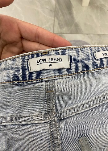 Kadın Gri Bol Kesim Midi Denim Jean - Görsel 3