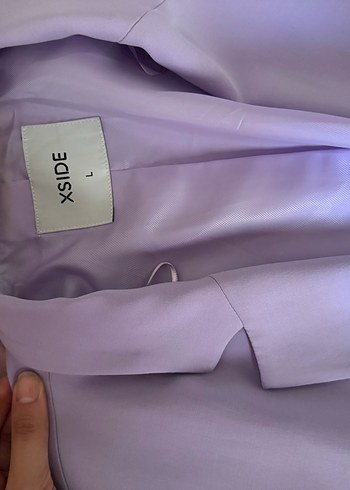 xl Beden mor Renk Lila Kadın Blazer Takım ve Body XSIDE