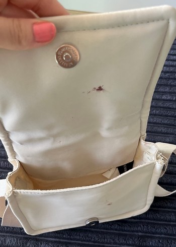 LC Waikiki Krem Kadın Minimalist Kemerli Çanta