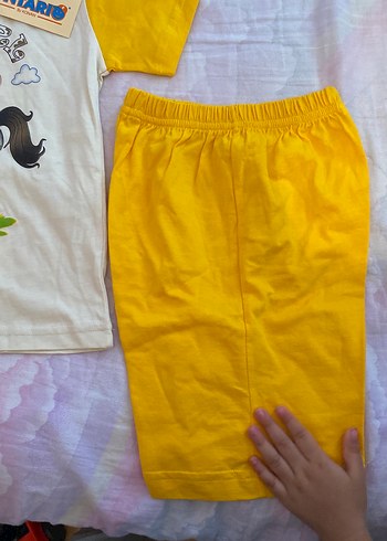 Baskılı Sarı Çocuk Atlet Takımı 3yaş - Görsel 3