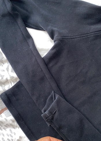 Siyah Boğazlı, Kemerli Kadın Crop Top - Görsel 5